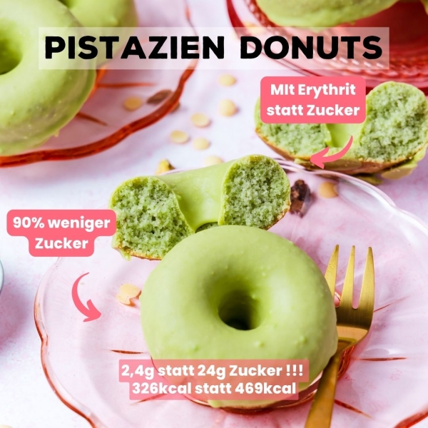 Pistazie Donuts ohne Zucker Zusatz 2er Box