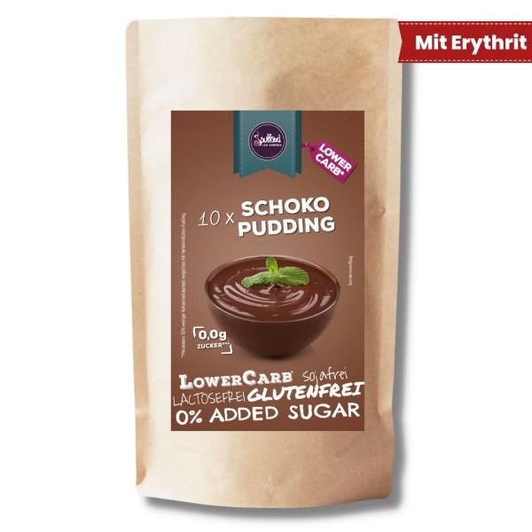 LowerCarb* Pudding Schoko von Soulfood LowCarberia für 1,6kg Pudding