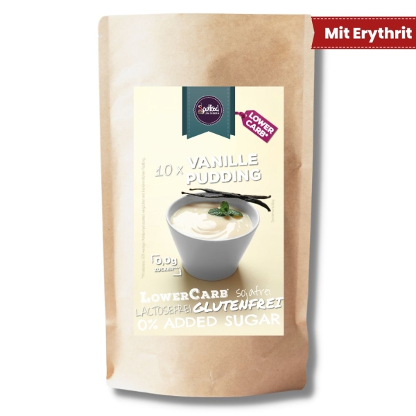 LowerCarb* Pudding Vanille von Soulfood LowCarberia für 1,6kg Pudding