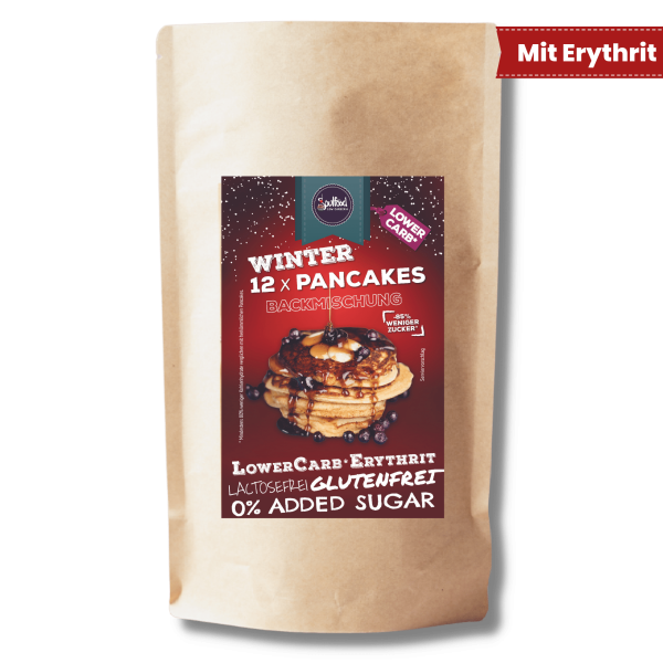 Winterpancakes Backmischung von Soulfood LowCarberia 150g - 12 Pancakes