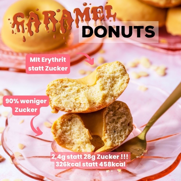 Karamell Donuts ohne Zucker Zusatz 2er Box